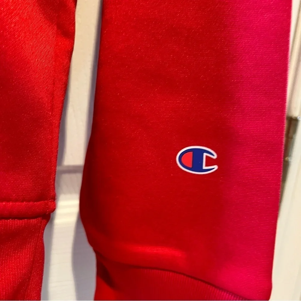 2/$15 CHAMPION Kids Jacket Unisex Red Hoodie 10-12 Fleece Authentic Athletic NEW